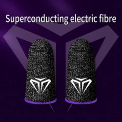 Breathable Gaming Finger Sleeves for Enhanced Touch Screen Control (PURPLE)