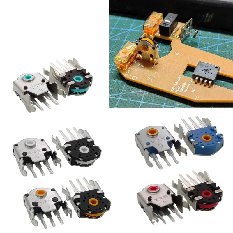 TTC-9mm-Silver-Gold-Green-Redness-Cores-Mouse-Wheel-Encoders-for-G403 ...