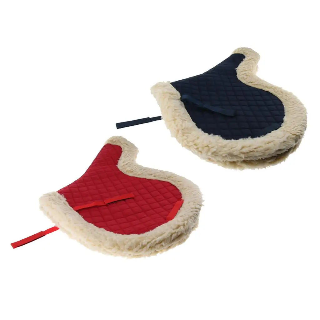 1 Piece All Purpose Fleece- English Saddle Pad, for Horse Riding Jumping, Days, Comfortable
