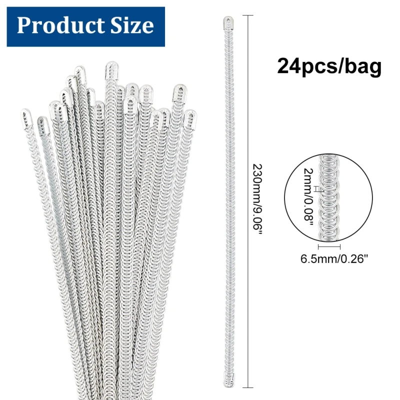 25 Spirali In Acciaio Inox Per Corsetti, Lunghe 35cm, Con 50 Punte Di Disossamento, Flessibili E Resistenti Alla Ruggine, Per Abiti Da Sposa, Costumi E Biancheria Intima