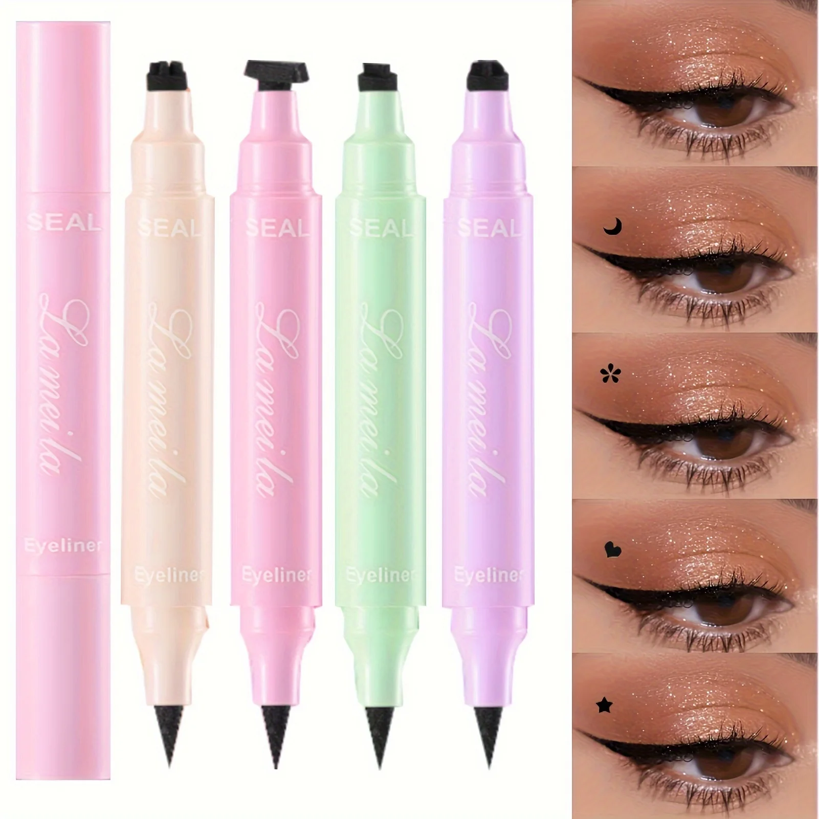 Eyeliner liquido waterproof con timbro a doppia punta nero_voghion.com
