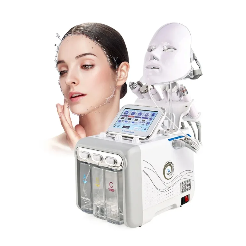 

Portable 7 in 1 Hydra Aqua Peeling Facial Machine H2O2 Oxygen Jet Peel Hydro Microdermabrasion Facial Machine