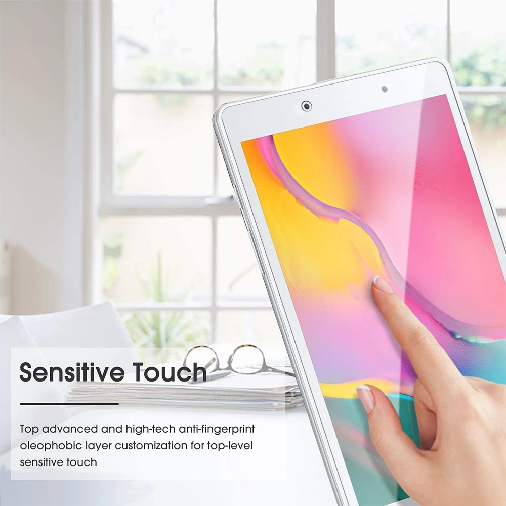 3Pcs Tempered Glass Protective Film For 2019 Samsung Galaxy Tab A 8.0 SM-T290 SM-T295 T297 Screen Protector Glass Protection 4