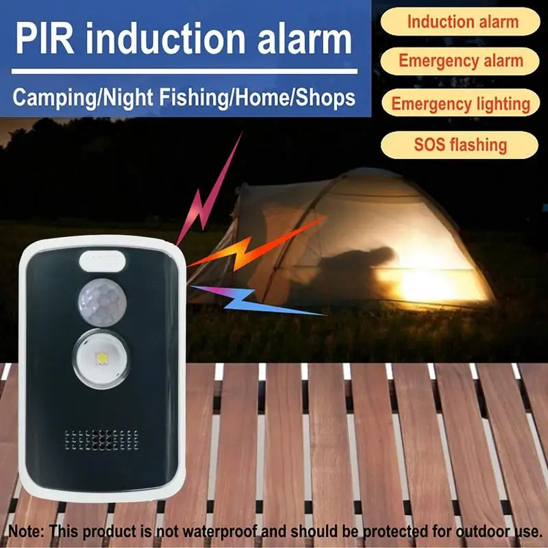 portable Camp Safe Perimeter Alarm 125Db High-Volume Trip Alarm With Motion Sensor Security With Multiple Modes Anti Theft Alert