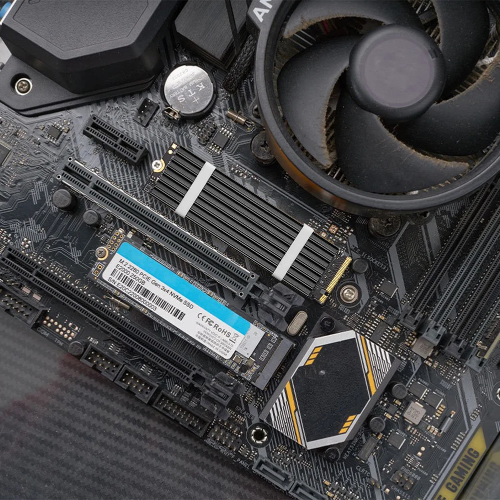 Metal Hard Drive Thermal Sheet with Screws Solid State Disk Cooler PC/Desktops Accessories for PS5 NVMe M.2 2280