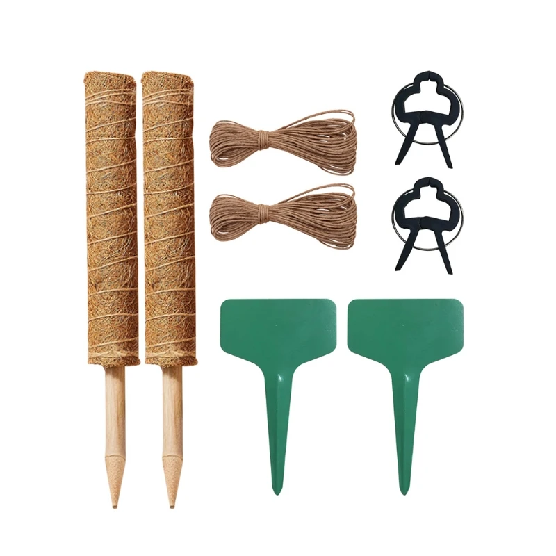 2022 New 2 Pack Moss Pole Kit Monstera Plant Support Structures Coir