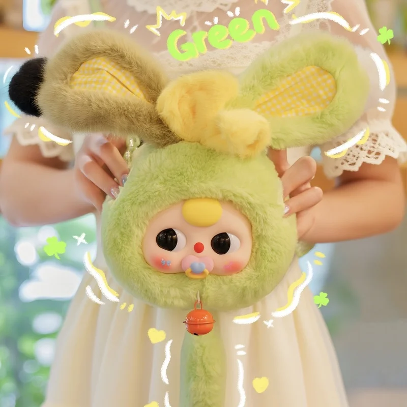 Baby Three Year Old Cute Lucky Rabbit Plush Zipper Bag Blind Box Trendy Toys Pendant Bag Ornaments Girls Cute For Birthday Gifts