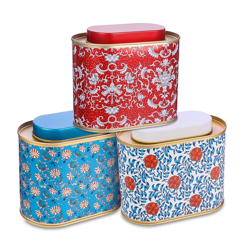 Large Tea Tins for Loose Tea Coffee Candy