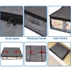 1/2/5pcs Under Bed Storage Bags, Transparent Quilt Organizer, Foldable Clothes Box, Washable Non-Woven Fabric, Space Saver 4