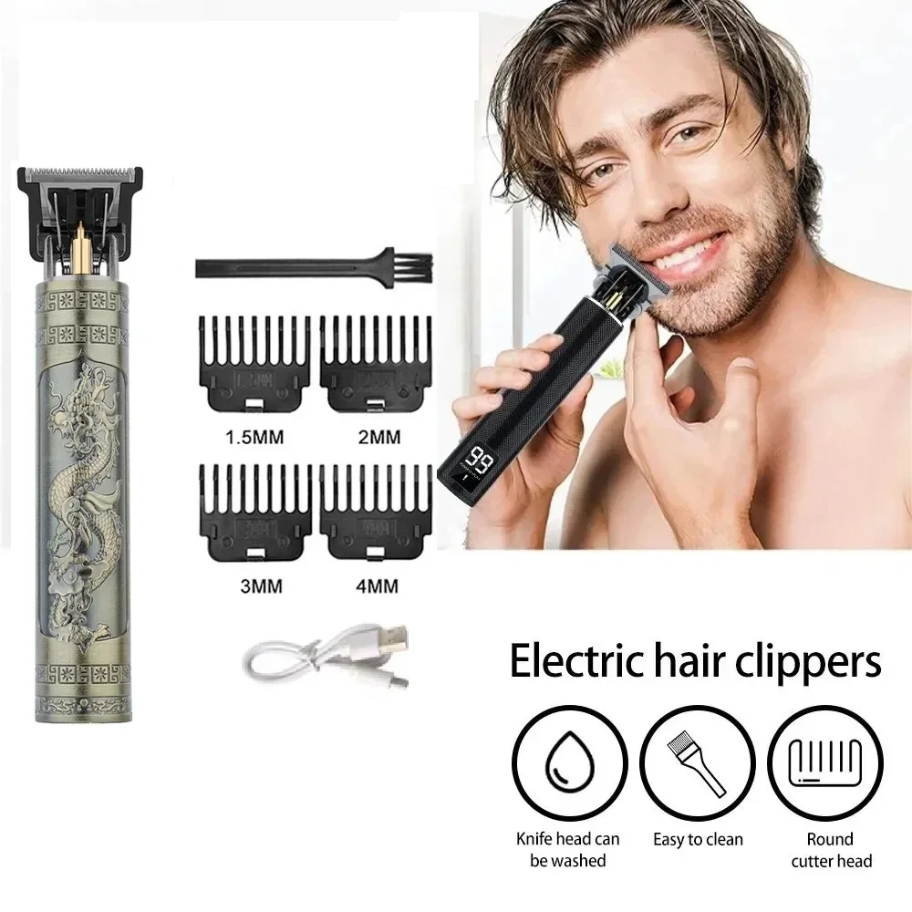 

2024 NEW Hair Clipper Trimmer Men USB Trimmer Professional Barber Trimmer for men hair clipper limit comb