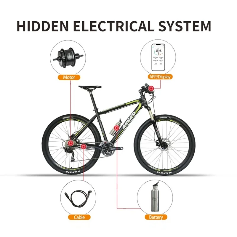 Overlord Mountain Bike Elettronica Keyde Sistemi Ebike S110 Mozzo