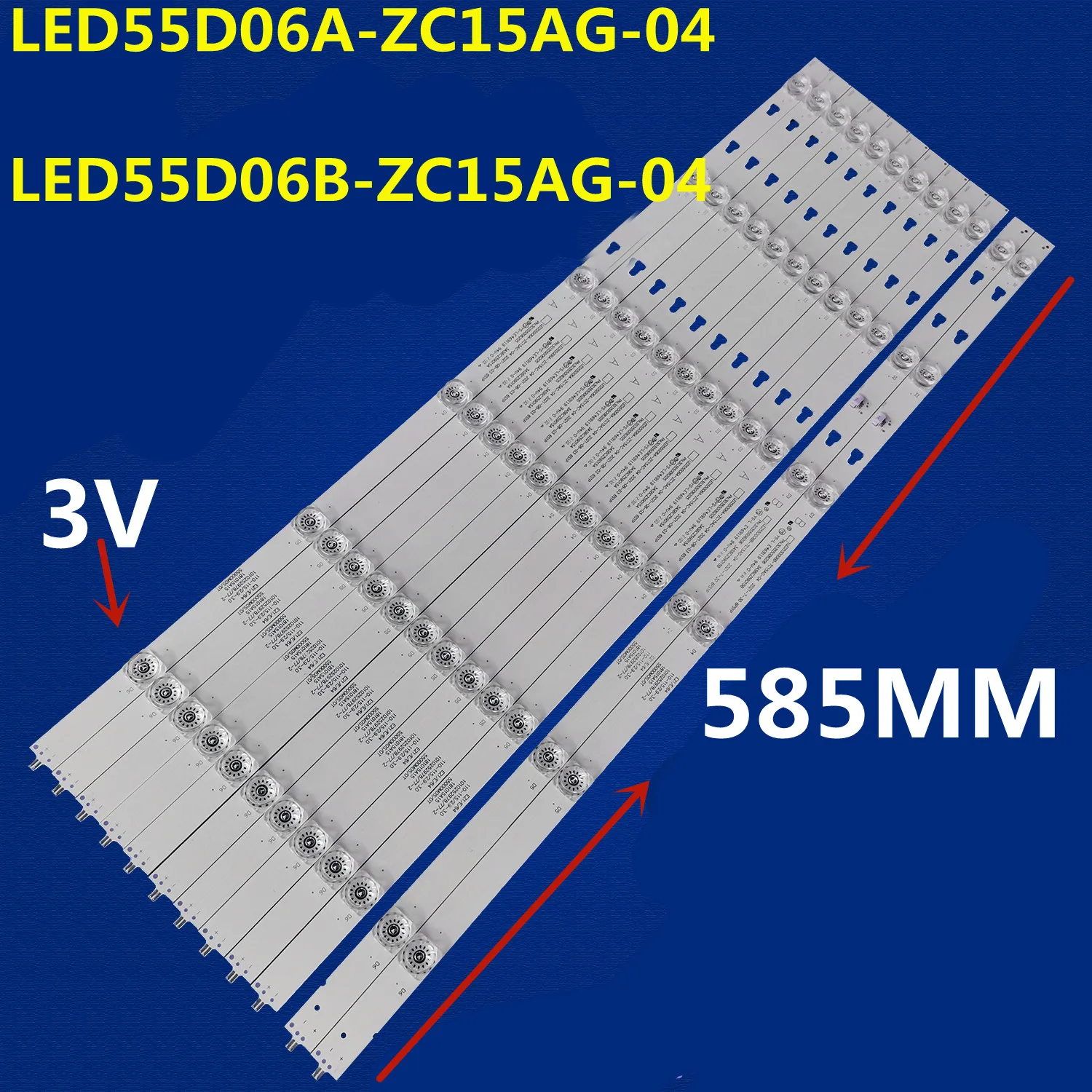 

5Kit LED Backlight Strip LED55D06A-ZC15AG-04 LED55D06B-ZC15AG-04 For 55T51 55V71 Q55X31J LQ55H31 LQ55AL88M81 LE55Q6500U