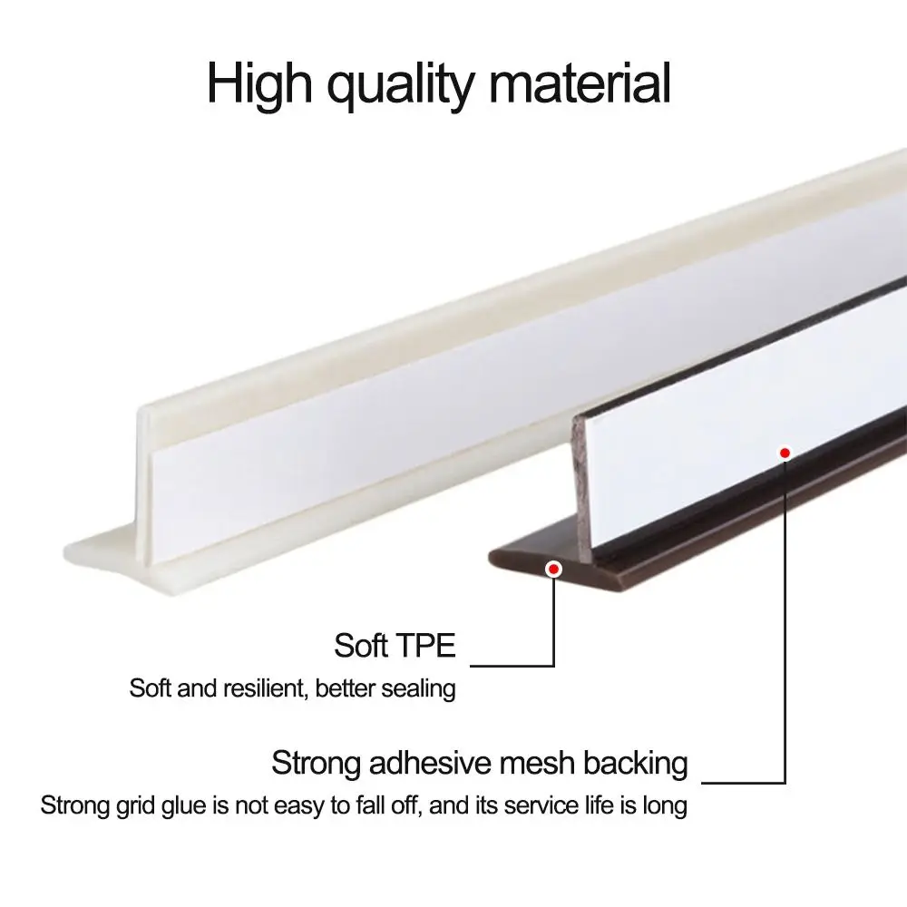 Door Seal Strip Sealing Strip Tape Sealing Tape Sealing Strip Rubber Seal Strip Rubber Door Weatherstripping Door Weatherstripping Silicone Seal Strip 2.4m Self-Adhesive Dust-proof Silicone Cabinet Door Strip Gap Filling T Shape Wardrobe Insect-proof Seal Strip Blackout