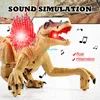 Simulation Jurassic World Spinosaurus Electric Remote Control Walking Dinosaur 2.4G 40CM Large Mouth Tail Swing RC Dinosaur Toy 3