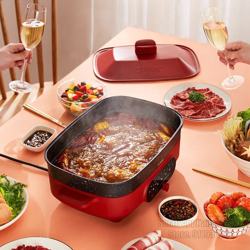 SUPOR 5.5L Electric Cooker Small Household Portable Large-capacity Electric Hot Pot 220V Multi-function Cooking Hot Pot