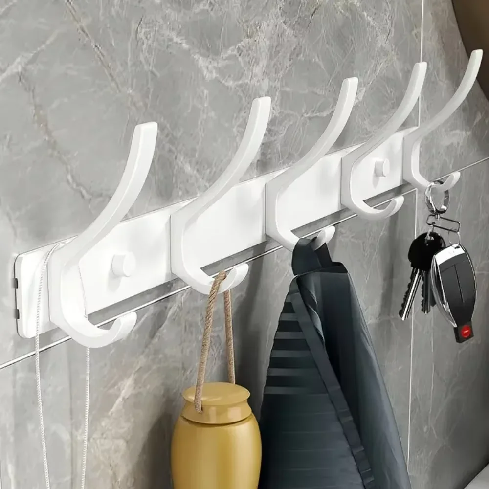 Dual Hanger Coat Hook - 3.6 Hangers, Ideal for Bathroom, Clothes, Hat Storage, Also Functions as Towel & Coat Rack 3