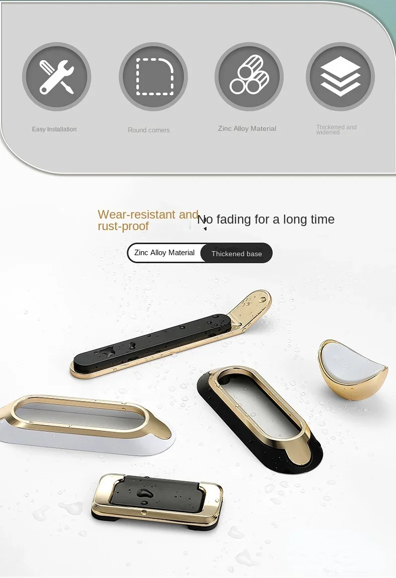 Zinc Alloy Furniture Knob and Handles Wardrobe Cupboard Handle Drawer Cabinet Pulls Simplicity Knob Furniture Hardware