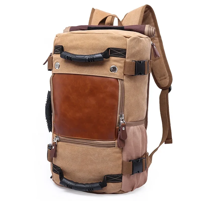 Vintage Canvas Large Capacity Men Travel Backpack