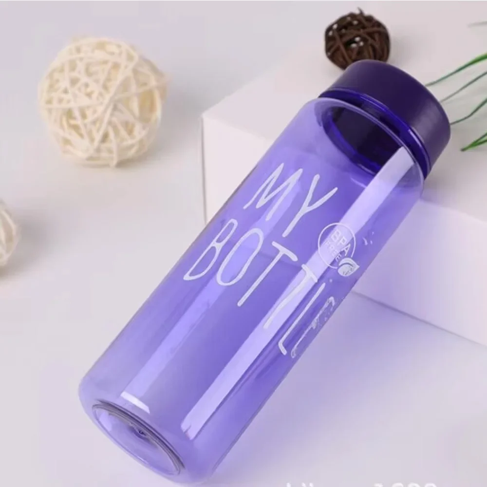 20PCS Sports Water Bottle mountain bike water bottle Colorful Plastic Cup Drinking Outdoor Travel Portable Gym Fitness Jug 500ml
