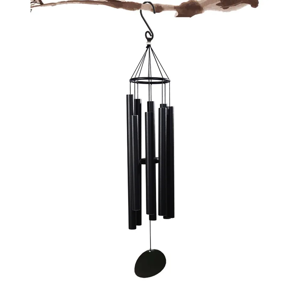 36Inch 8 Tubes Wind Chimes Outdoor Home Decoration Asthetic Deep Tone Melody Memorial Wind Bell Aluminium Patio Christmas Gift images - 6