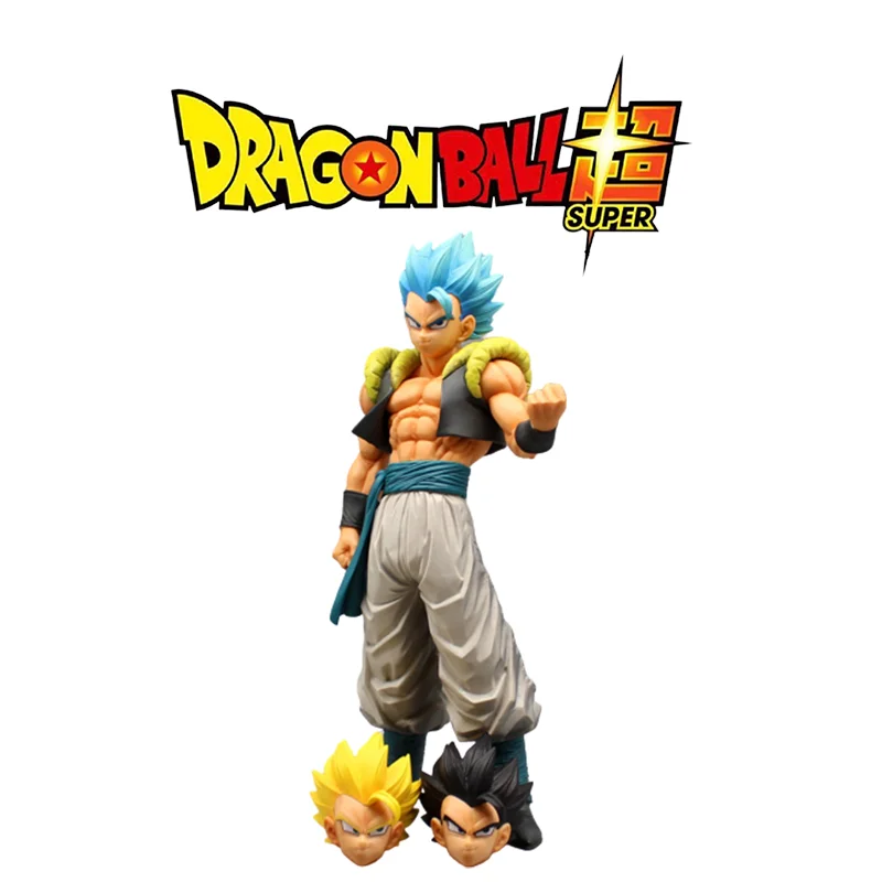 Dragon Ball Z Gogeta Gk Sun Goku Action Figure Head Changeable 32cm Pvc