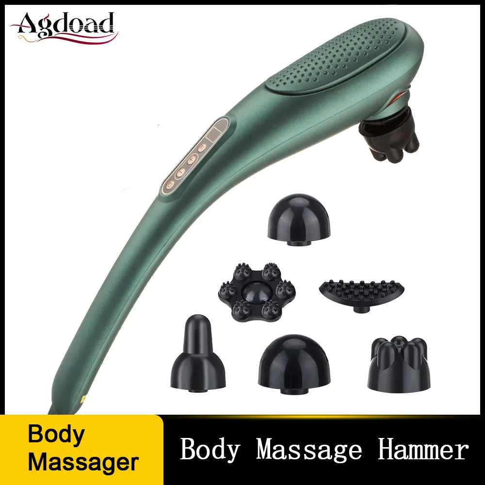 

Hand Held Body Massager Infrared Heating Vibration Wireless Charging Body Massager Hammer Massage Stick Waist Leg Relax Tools