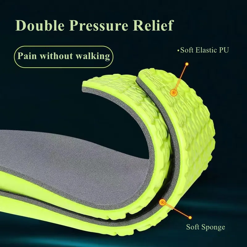 1 Pair Women Insoles Sports Soft Breathable Sweat-wicking Deodorant Shoes Insoles  Anti-slip Template Non Slip Shoe Pads