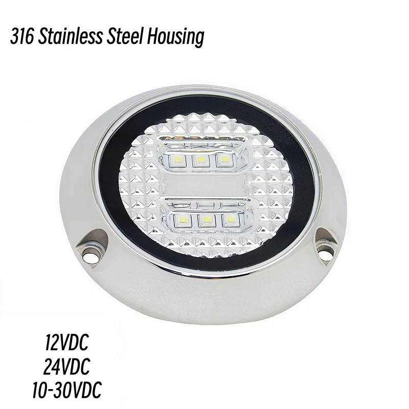 빠른 배송 18W 30W RGB RGBW IP68 야간 녹색 해양 수영장 선박 잠수함 후면 바닥 트랜섬 수중 요트 LED 보트 조명