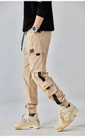 Classic Design Multi Flap Pockets Cargo Pants,Men's Loose Fit Drawstring Harem Cargo Jogger Pants 1