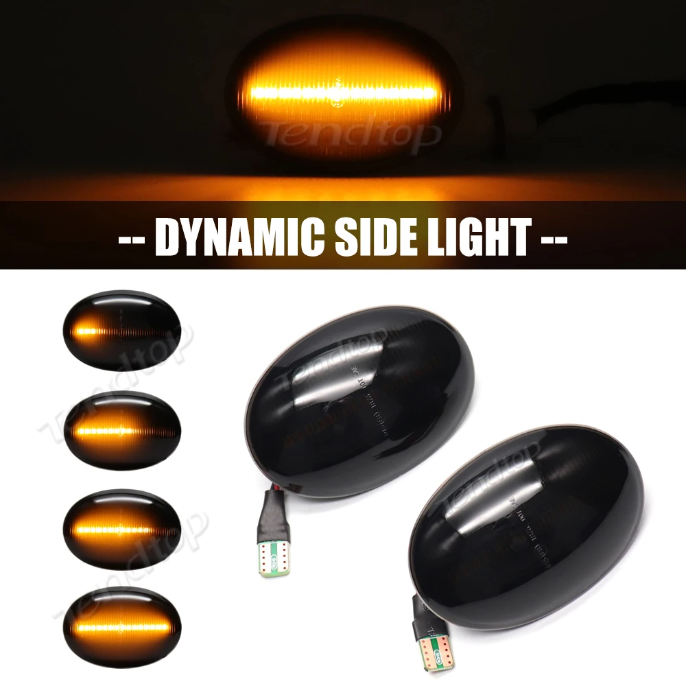 FANHAY Lot De 2 Clignotants LED Pour Rétroviseur, Feux Latéraux