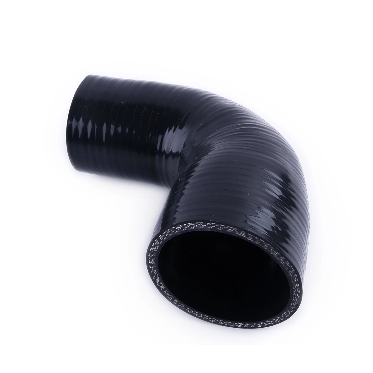 UXCELL 90 Degrés 9.5/11/13/16/19/22/25/28/32/35/40/45/48/54MM Coude Silicone Tuyau Coupleur Intercooler Tube 150*150MM Noir