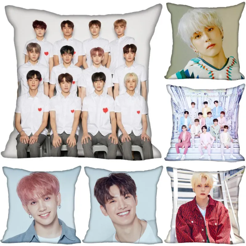 

TREASURE KPOP Pillow Case Home Decorative Pillows Cover Invisible Zippered Throw PillowCases 40X40,45X45cm 0104