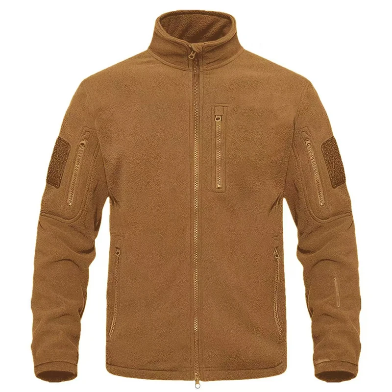 Mens Tactical Outdoor Polar Fleece Jacket Hunting Clothes Warm Zipper Pullover main image 1