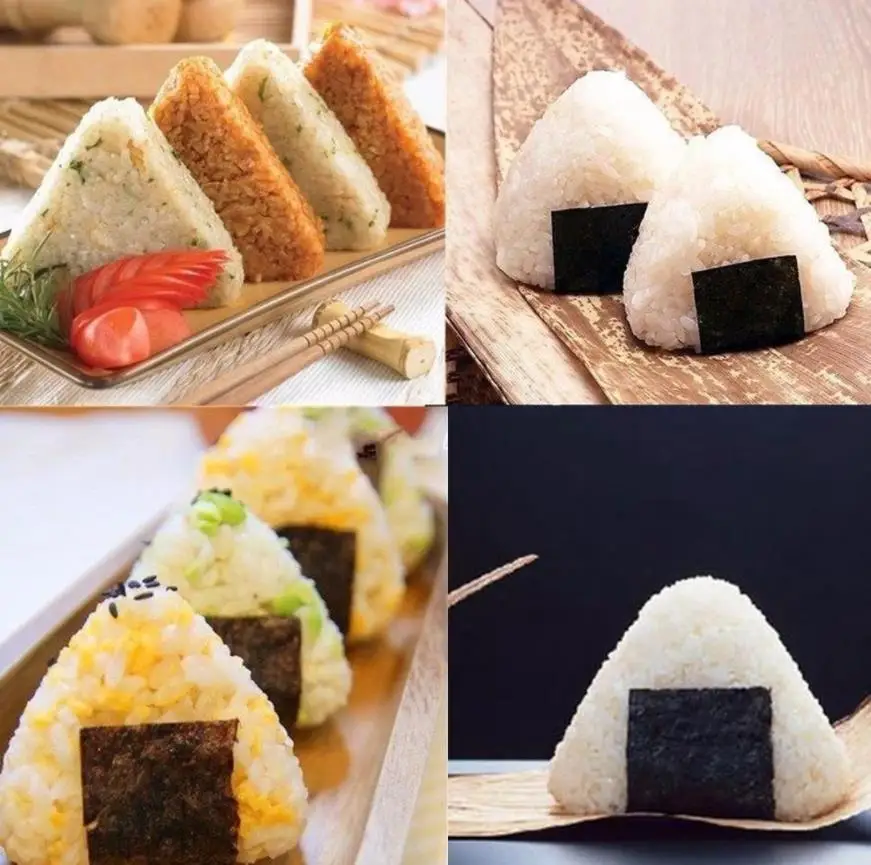 Moule à Riz Triangulaire Japonais - Non Collant, Lisse, Environ 8,5 X 8,5 Cm, Pour Onigiri Et Sushis Maison