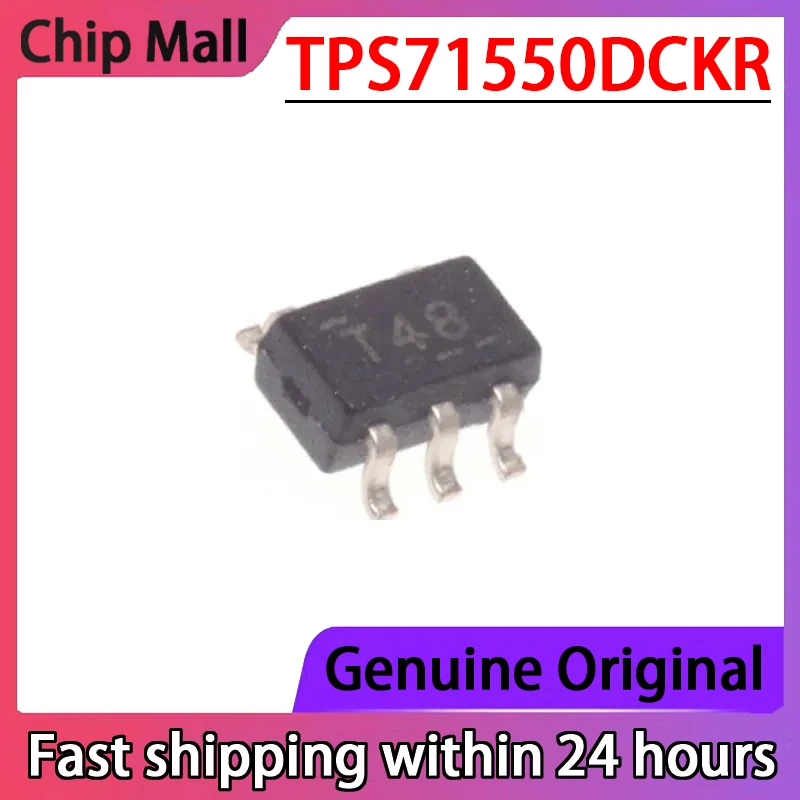 

Оригинальный оригинальный TPS71550DCKR Шелковый экран T48 в упаковке Стандартный низковольтный дифференциальный регулятор напряжения 1 шт.