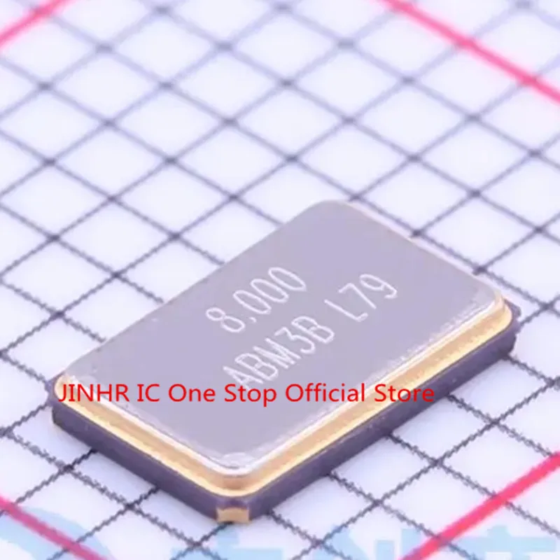새로운, 10개 ABM3B-8.000MHZ-B2-T, 8MHz ±20ppm 18pF SM..