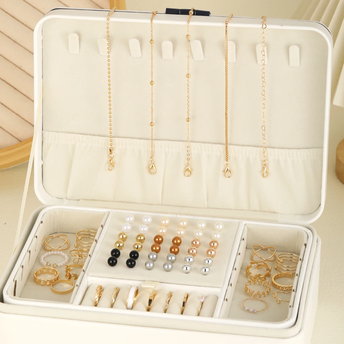 62-Piece Chic Jewelry Set Collection - Jewelry Sets for Women with Earrings, Rings,Bracelet Stylish Accessories for Daily Outfit