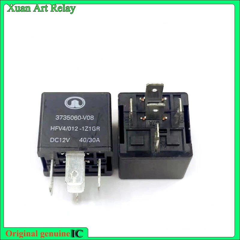 

5pcs/lot 100% original genuine relay: HFV4 012-1Z1GR 3735060-V08 12V 40A 5pins