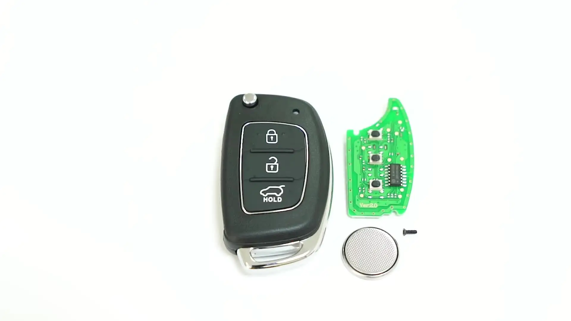 Keyforkess 10 pz/lotto in gomma Auto tasto chiave Pad per Hyundai 3/4