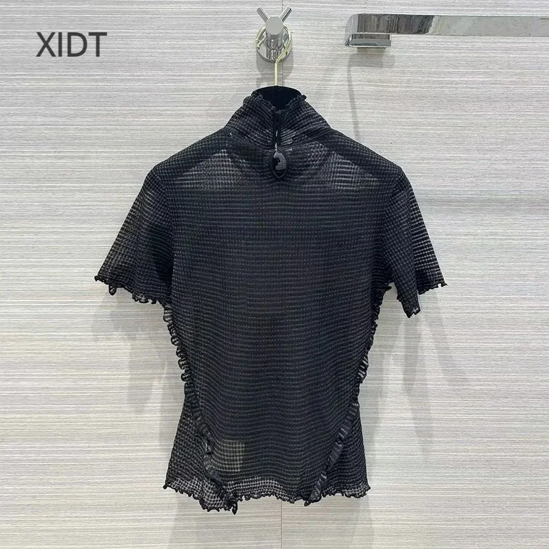 

Traf Trafza Ruched Poliéster Short Spring 2024 Women Polyester Pullovers Women's Clothing Trend 2024 Factory