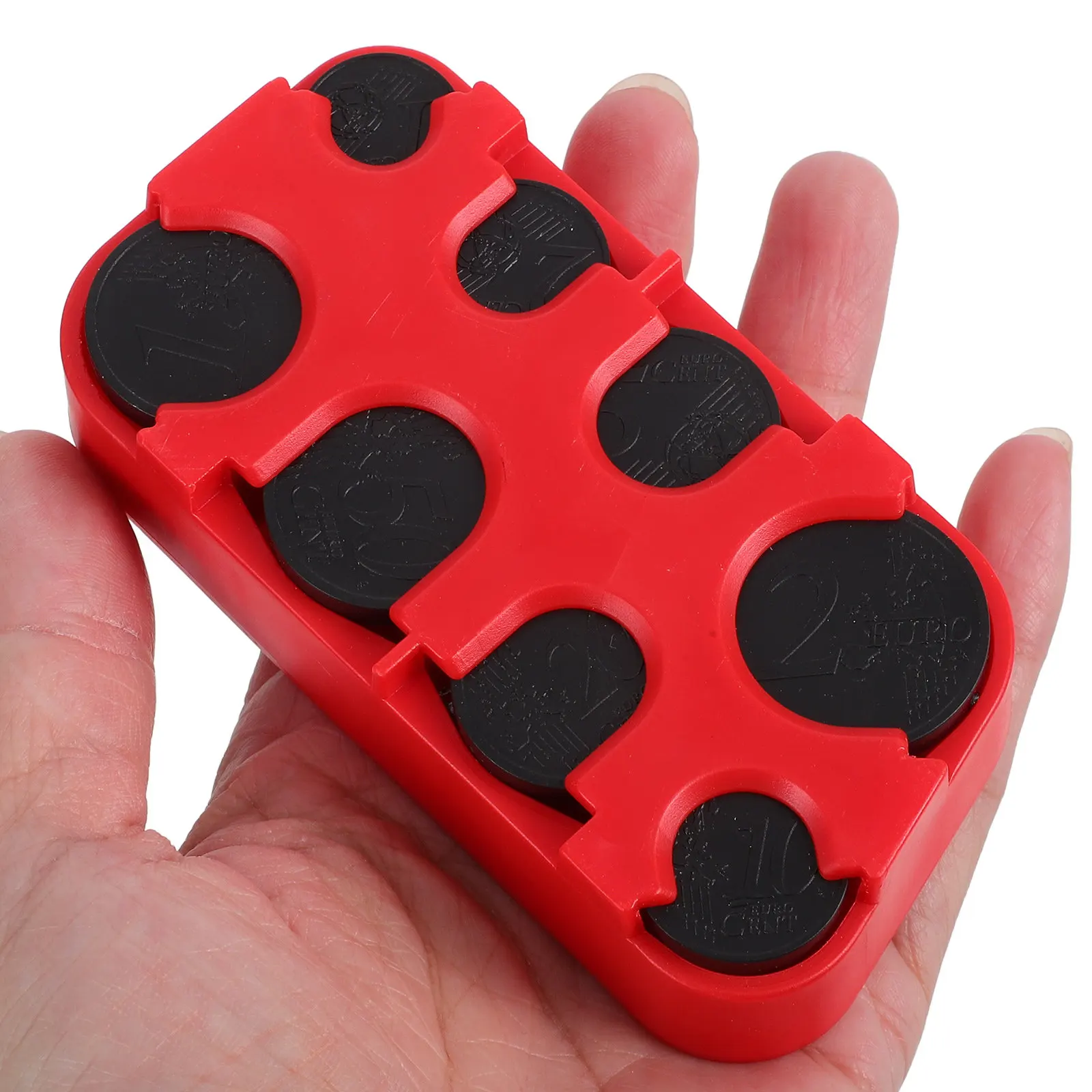 코인 보관 상자 견고한 방수 구조 분할된 칸막이가 있는 대용량 코인 파우치 자동차, 가정 또는 기타 장소에 이상적