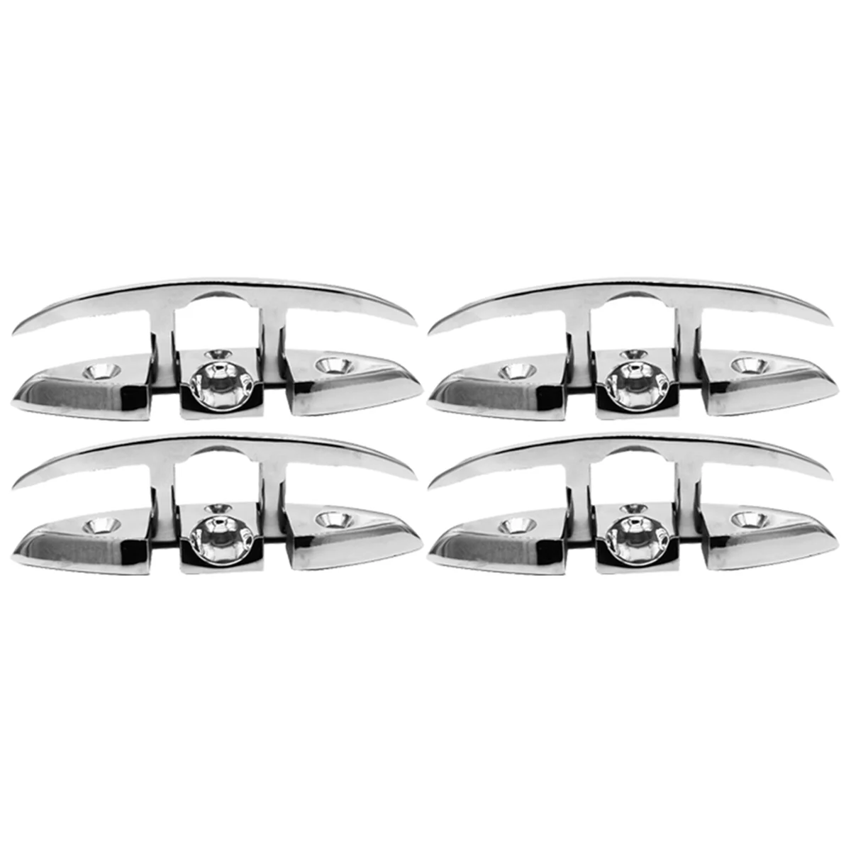 

Stainless Steel Cleat Foldable Boat Cleats Folding Deck Mooring Cleat Flush Mount Cleat,4PCS,5Inch