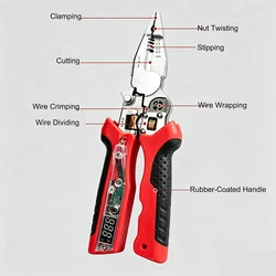 Rechargeable Multifunctional Electrician Tool: Adjustable Wire Stripper & Real - time Voltage Tester (LTL1019)