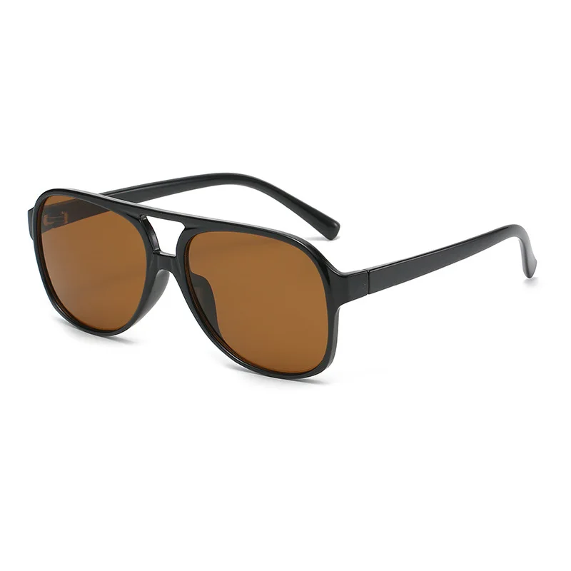 Vintage Large Frame Retro Polarized Sunglasses - Classic 90s Pilot Style UV400 Protection
