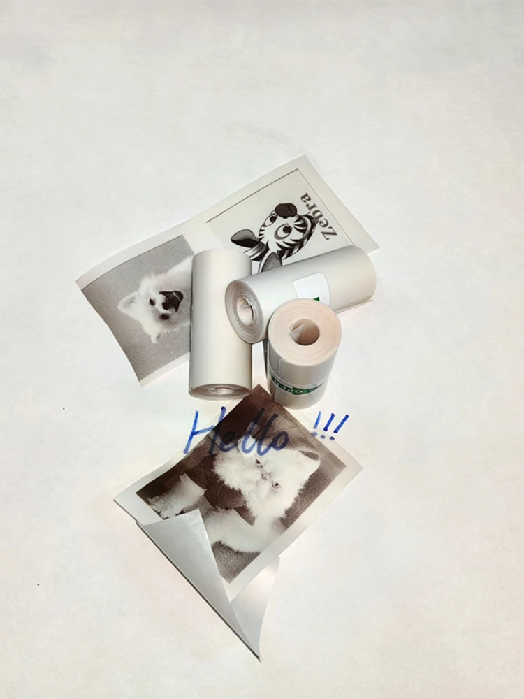 1Rolls Transparent Photo Paper Thermal Print Instant HD Mini Portable Printer Self-Adhesive Paper thermal paper,photo paper,printing paper,thermal paper roll,thermal printer paper
