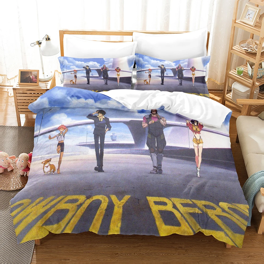 

3DCowboy Bebop Bedding Sets Duvet Cover Set With Pillowcase Twin Full Queen King Bedclothes Bed Linen
