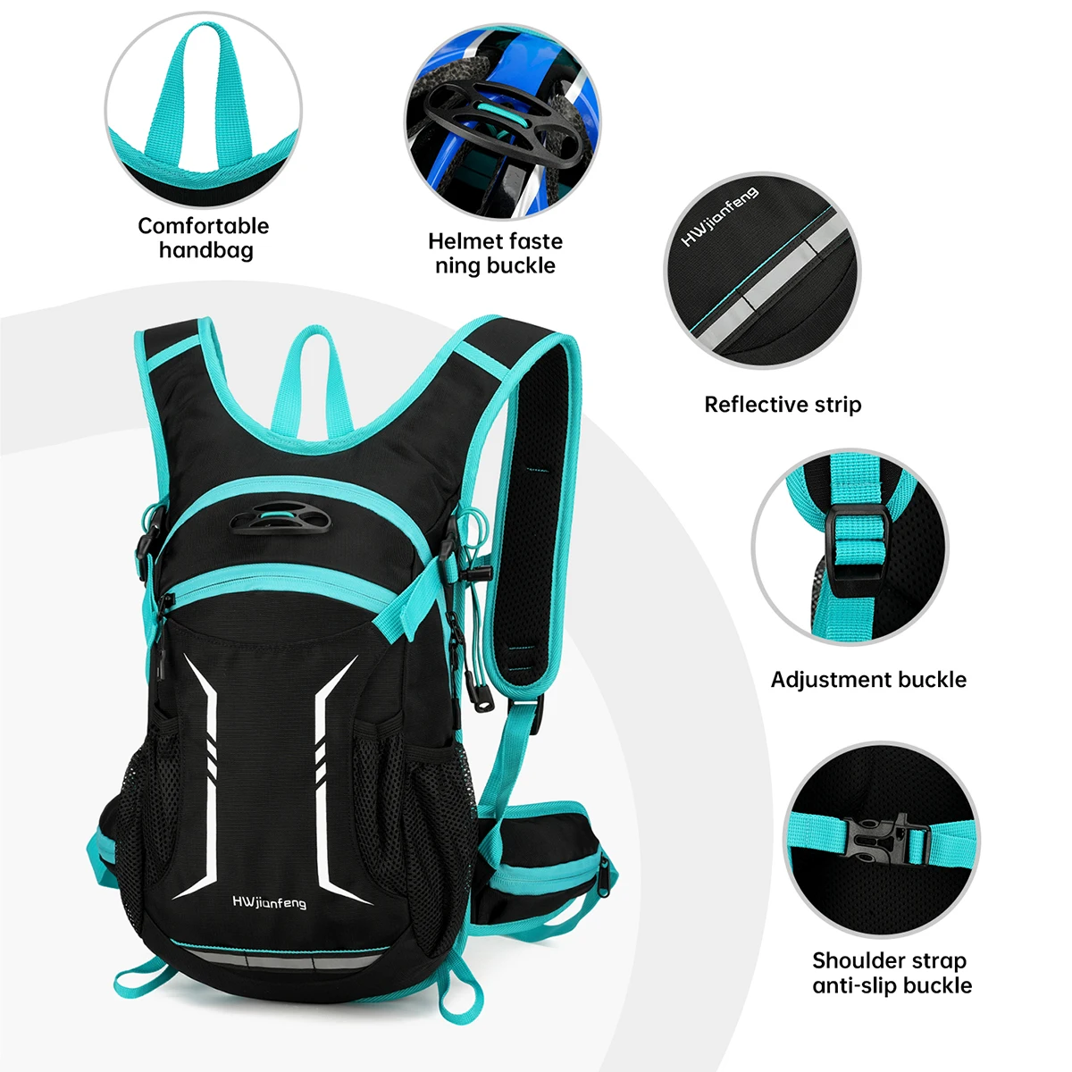 Mountaineering Bag, Men's Outdoor Backpack, Large Capacity, Water-Repellent, Lightweight Hiking Backpack, Women's Cycling, Camping, Mountain Climbing, Fishing, Outing