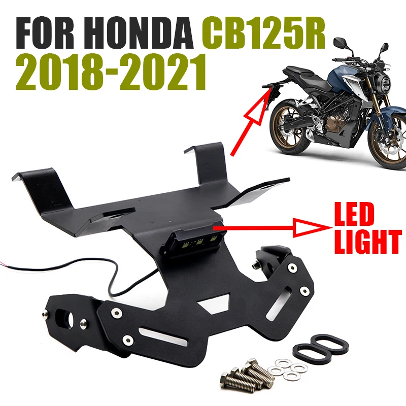 For Honda CB125R CB 125R CB125 CB 125 R 2018 2021 Motorcycle Accessories Rear License Plate