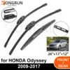 3PCS Car Wiper for HONDA Odyssey 2009-2017 Front Rear Windshield Four Seasons durable Accessories 2009 2010 2011 2017 1