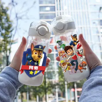 400ml PAW Patrol Original Water Cup Water Sippy Creative Cartoon Baby Cups with Straws Leakproof Water Bottles Outdoor Toys